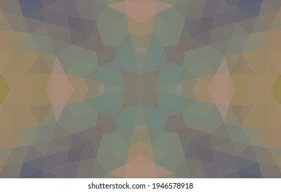 Geometric design, Mosaic of a vector kaleidoscope, abstract Mosaic Background, colorful Futuristic Background, geometric Triangular Pattern. Mosaic texture. Stained glass effect. Vector