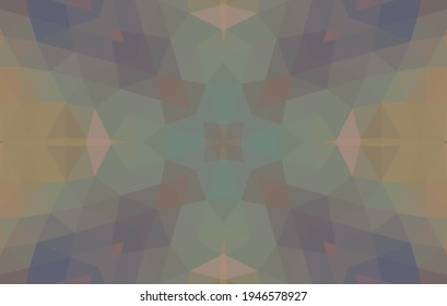 Geometric design, Mosaic of a vector kaleidoscope, abstract Mosaic Background, colorful Futuristic Background, geometric Triangular Pattern. Mosaic texture. Stained glass effect. Vector