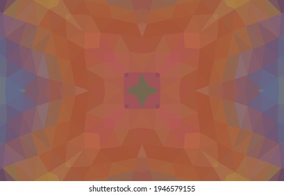 Geometric design, Mosaic of a vector kaleidoscope, abstract Mosaic Background, colorful Futuristic Background, geometric Triangular Pattern. Mosaic texture. Stained glass effect. Vector