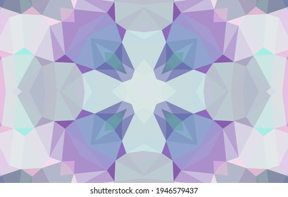 Geometric design, Mosaic of a vector kaleidoscope, abstract Mosaic Background, colorful Futuristic Background, geometric Triangular Pattern. Mosaic texture. Stained glass effect. Vector