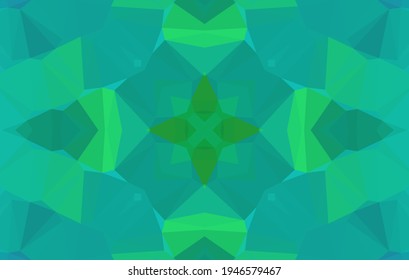 Geometric design, Mosaic of a vector kaleidoscope, abstract Mosaic Background, colorful Futuristic Background, geometric Triangular Pattern. Mosaic texture. Stained glass effect. Vector