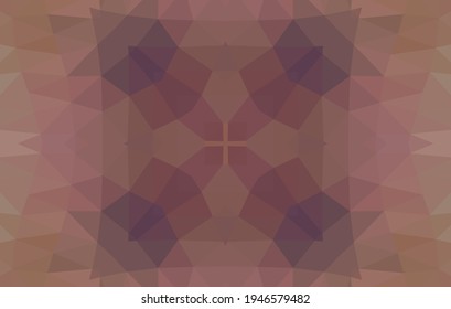 Diseño geométrico, mosaico de un kaleidoscopio vector, fondo mosaico abstracto, fondo futurista colorido, patrón triangular geométrico. Textura mosaica. Efecto de vidrio manchado. Vector