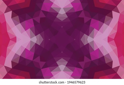 Geometric design, Mosaic of a vector kaleidoscope, abstract Mosaic Background, colorful Futuristic Background, geometric Triangular Pattern. Mosaic texture. Stained glass effect. Vector