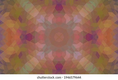 Geometric design, Mosaic of a vector kaleidoscope, abstract Mosaic Background, colorful Futuristic Background, geometric Triangular Pattern. Mosaic texture. Stained glass effect. Vector