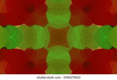 Geometric design, Mosaic of a vector kaleidoscope, abstract Mosaic Background, colorful Futuristic Background, geometric Triangular Pattern. Mosaic texture. Stained glass effect. Vector