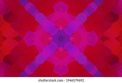 Geometric design, Mosaic of a vector kaleidoscope, abstract Mosaic Background, colorful Futuristic Background, geometric Triangular Pattern. Mosaic texture. Stained glass effect. Vector