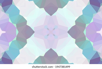 Diseño geométrico, mosaico de un kaleidoscopio vector, fondo mosaico abstracto, fondo futurista colorido, patrón triangular geométrico. Textura mosaica. Efecto de vidrio manchado. Vector EPS 10