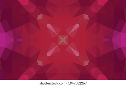 Geometric design, Mosaic of a vector kaleidoscope, abstract Mosaic Background, colorful Futuristic Background, geometric Triangular Pattern. Mosaic texture. Stained glass effect. EPS 10 Vector