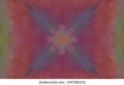 Geometric design, Mosaic of a vector kaleidoscope, abstract Mosaic Background, colorful Futuristic Background, geometric Triangular Pattern. Mosaic texture. Stained glass effect. EPS 10 Vector