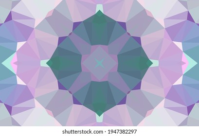 Geometric design, Mosaic of a vector kaleidoscope, abstract Mosaic Background, colorful Futuristic Background, geometric Triangular Pattern. Mosaic texture. Stained glass effect. EPS 10 Vector