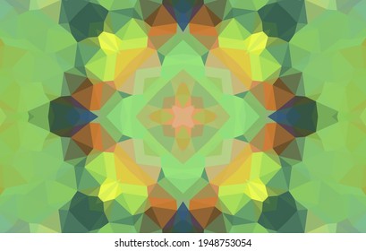 Geometric design, Mosaic of a vector kaleidoscope, abstract Mosaic Background, colorful Futuristic Background, geometric Triangular Pattern. Mosaic texture. Stained glass effect. EPS 10 Vector