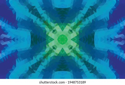 Geometric design, Mosaic of a vector kaleidoscope, abstract Mosaic Background, colorful Futuristic Background, geometric Triangular Pattern. Mosaic texture. Stained glass effect. EPS 10 Vector