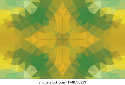 Geometric design, Mosaic of a vector kaleidoscope, abstract Mosaic Background, colorful Futuristic Background, geometric Triangular Pattern. Mosaic texture. Stained glass effect. EPS 10 Vector