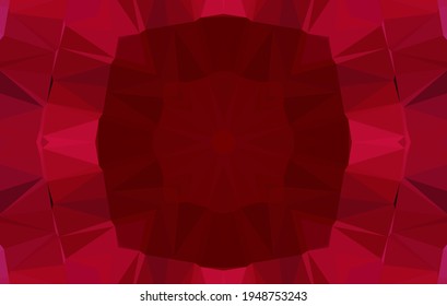 Diseño geométrico, mosaico de un kaleidoscopio vector, fondo mosaico abstracto, fondo futurista colorido, patrón triangular geométrico. Textura mosaica. Efecto de vidrio manchado. Vector EPS 10