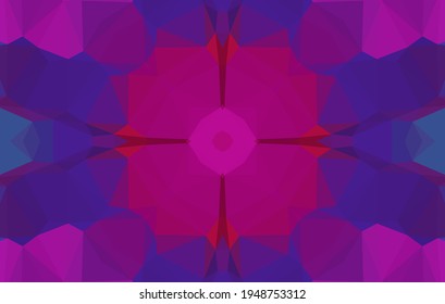 Geometric design, Mosaic of a vector kaleidoscope, abstract Mosaic Background, colorful Futuristic Background, geometric Triangular Pattern. Mosaic texture. Stained glass effect. EPS 10 Vector