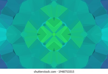Diseño geométrico, mosaico de un kaleidoscopio vector, fondo mosaico abstracto, fondo futurista colorido, patrón triangular geométrico. Textura mosaica. Efecto de vidrio manchado. Vector EPS 10