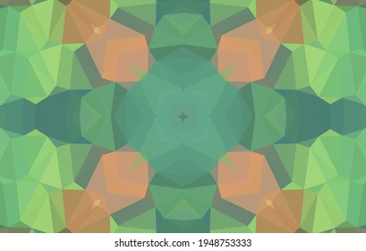 Geometric design, Mosaic of a vector kaleidoscope, abstract Mosaic Background, colorful Futuristic Background, geometric Triangular Pattern. Mosaic texture. Stained glass effect. EPS 10 Vector