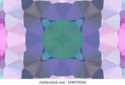 Geometric design, Mosaic of a vector kaleidoscope, abstract Mosaic Background, colorful Futuristic Background, geometric Triangular Pattern. Mosaic texture. Stained glass effect. EPS 10 Vector