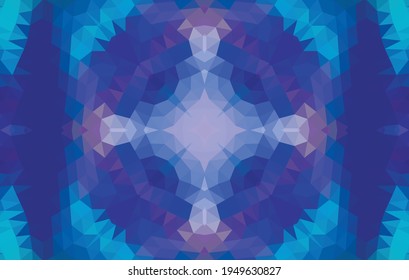 Geometric design, Mosaic of a vector kaleidoscope, abstract Mosaic Background, colorful Futuristic Background, geometric Triangular Pattern. Mosaic texture. Stained glass effect. EPS 10 Vector
