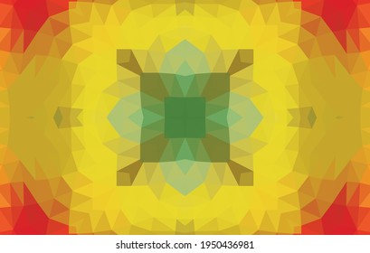 Geometric design, Mosaic of a vector kaleidoscope, abstract Mosaic Background, colorful Futuristic Background, geometric Triangular Pattern. Mosaic texture. Stained glass effect. EPS 10 Vector