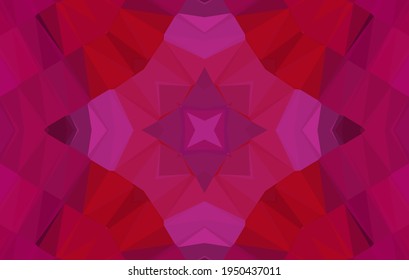 Geometric design, Mosaic of a vector kaleidoscope, abstract Mosaic Background, colorful Futuristic Background, geometric Triangular Pattern. Mosaic texture. Stained glass effect. EPS 10 Vector