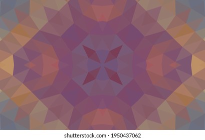 Diseño geométrico, mosaico de un kaleidoscopio vector, fondo mosaico abstracto, fondo futurista colorido, patrón triangular geométrico. Textura mosaica. Efecto de vidrio manchado. Vector EPS 10