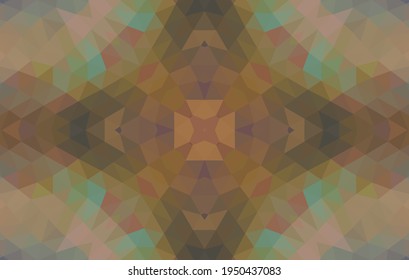 Geometric design, Mosaic of a vector kaleidoscope, abstract Mosaic Background, colorful Futuristic Background, geometric Triangular Pattern. Mosaic texture. Stained glass effect. EPS 10 Vector