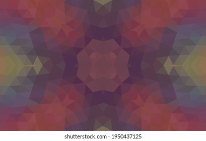 Geometric design, Mosaic of a vector kaleidoscope, abstract Mosaic Background, colorful Futuristic Background, geometric Triangular Pattern. Mosaic texture. Stained glass effect. EPS 10 Vector