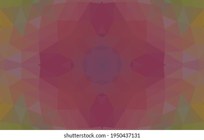 Diseño geométrico, mosaico de un kaleidoscopio vector, fondo mosaico abstracto, fondo futurista colorido, patrón triangular geométrico. Textura mosaica. Efecto de vidrio manchado. Vector EPS 10