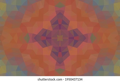 Geometric design, Mosaic of a vector kaleidoscope, abstract Mosaic Background, colorful Futuristic Background, geometric Triangular Pattern. Mosaic texture. Stained glass effect. EPS 10 Vector