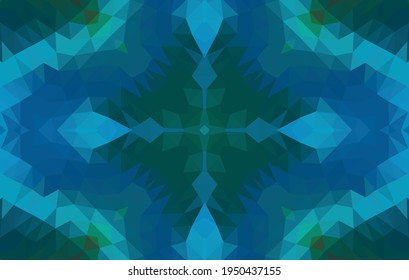 Geometric design, Mosaic of a vector kaleidoscope, abstract Mosaic Background, colorful Futuristic Background, geometric Triangular Pattern. Mosaic texture. Stained glass effect. EPS 10 Vector