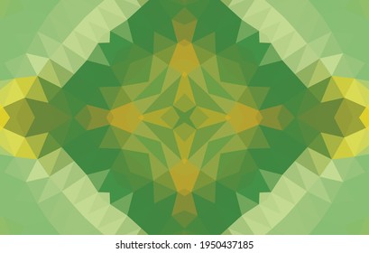 Geometric design, Mosaic of a vector kaleidoscope, abstract Mosaic Background, colorful Futuristic Background, geometric Triangular Pattern. Mosaic texture. Stained glass effect. EPS 10 Vector
