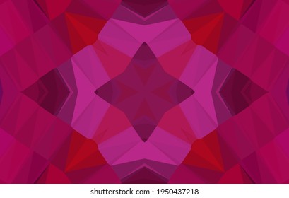 Geometric design, Mosaic of a vector kaleidoscope, abstract Mosaic Background, colorful Futuristic Background, geometric Triangular Pattern. Mosaic texture. Stained glass effect. EPS 10 Vector