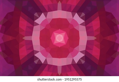Geometric design, Mosaic of a vector kaleidoscope, abstract Mosaic Background, colorful Futuristic Background, geometric Triangular Pattern. Mosaic texture. Stained glass effect. EPS 10 Vector