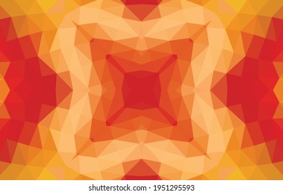 Diseño geométrico, mosaico de un kaleidoscopio vector, fondo mosaico abstracto, fondo futurista colorido, patrón triangular geométrico. Textura mosaica. Efecto de vidrio manchado. Vector EPS 10