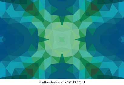 Geometric design, Mosaic of a vector kaleidoscope, abstract Mosaic Background, colorful Futuristic Background, geometric Triangular Pattern. Mosaic texture. Stained glass effect. EPS 10 Vector