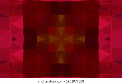 Diseño geométrico, mosaico de un kaleidoscopio vector, fondo mosaico abstracto, fondo futurista colorido, patrón triangular geométrico. Textura mosaica. Efecto de vidrio manchado. Vector EPS 10