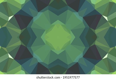 Diseño geométrico, mosaico de un kaleidoscopio vector, fondo mosaico abstracto, fondo futurista colorido, patrón triangular geométrico. Textura mosaica. Efecto de vidrio manchado. Vector EPS 10