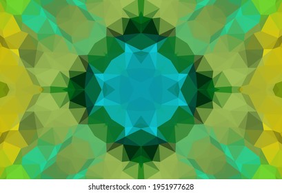 Geometric design, Mosaic of a vector kaleidoscope, abstract Mosaic Background, colorful Futuristic Background, geometric Triangular Pattern. Mosaic texture. Stained glass effect. EPS 10 Vector