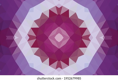 Diseño geométrico, mosaico de un kaleidoscopio vector, fondo mosaico abstracto, fondo futurista colorido, patrón triangular geométrico. Textura mosaica. Efecto de vidrio manchado. Vector EPS 10