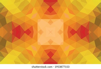 Geometric design, Mosaic of a vector kaleidoscope, abstract Mosaic Background, colorful Futuristic Background, geometric Triangular Pattern. Mosaic texture. Stained glass effect. EPS 10 Vector