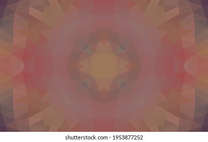 Diseño geométrico, mosaico de un kaleidoscopio vector, fondo mosaico abstracto, fondo futurista colorido, patrón triangular geométrico. Textura mosaica. Efecto de vidrio manchado. Vector EPS 10