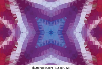 Geometric design, Mosaic of a vector kaleidoscope, abstract Mosaic Background, colorful Futuristic Background, geometric Triangular Pattern. Mosaic texture. Stained glass effect. EPS 10 Vector