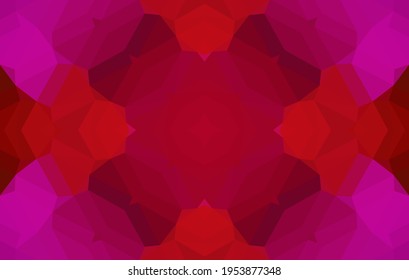 Geometric design, Mosaic of a vector kaleidoscope, abstract Mosaic Background, colorful Futuristic Background, geometric Triangular Pattern. Mosaic texture. Stained glass effect. EPS 10 Vector