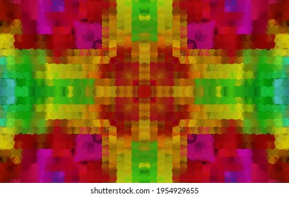 Geometric design, Mosaic of a vector kaleidoscope, abstract Mosaic Background, colorful Futuristic Background, geometric Triangular Pattern. Mosaic texture. Stained glass effect. 10 EPS Vector.