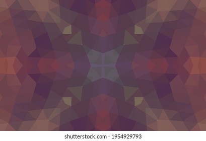 Geometric design, Mosaic of a vector kaleidoscope, abstract Mosaic Background, colorful Futuristic Background, geometric Triangular Pattern. Mosaic texture. Stained glass effect. 10 EPS Vector.