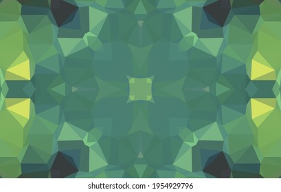 Geometric design, Mosaic of a vector kaleidoscope, abstract Mosaic Background, colorful Futuristic Background, geometric Triangular Pattern. Mosaic texture. Stained glass effect. 10 EPS Vector.