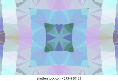 Geometric design, Mosaic of a vector kaleidoscope, abstract Mosaic Background, colorful Futuristic Background, geometric Triangular Pattern. Mosaic texture. Stained glass effect. 10 EPS Vector.