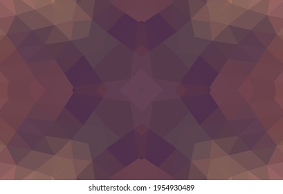 Diseño geométrico, mosaico de un kaleidoscopio vector, fondo mosaico abstracto, fondo futurista colorido, patrón triangular geométrico. Textura mosaica. Efecto de vidrio manchado. 10 Vector EPS.