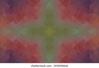 Geometric design, Mosaic of a vector kaleidoscope, abstract Mosaic Background, colorful Futuristic Background, geometric Triangular Pattern. Mosaic texture. Stained glass effect. 10 EPS Vector.